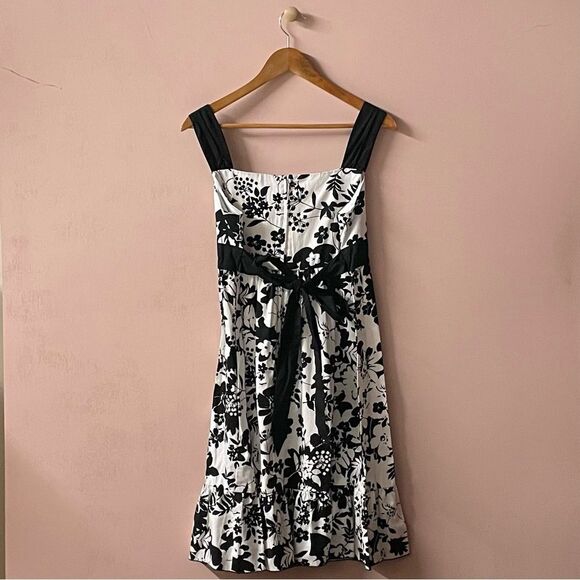 Vintage A.P.N.Y. Y2K Girls’ Size 12 White & Black Floral Dress EUC - Picture 2 of 11